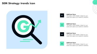 SEM Strategy Trends Icon Slides PDF