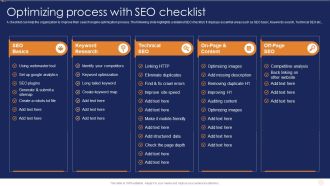 SEO Marketing Strategy For B2B And B2C Optimizing Process With SEO Checklist Introduction PDF