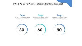 SEO Proposal Template 30 60 90 Days Plan For Website Ranking Proposal Ppt PowerPoint Presentation Model Examples PDF