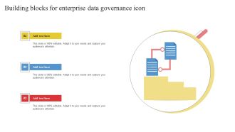 Building Blocks For Enterprise Data Governance Icon Structure PDF