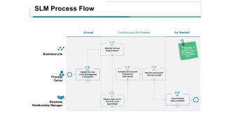 SLM Process Flow Ppt PowerPoint Presentation Visual Aids Ideas