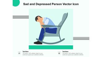 Sad And Depressed Person Vector Icon Ppt PowerPoint Presentation Gallery Icon PDF