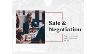 Sale And Negotiation Template 2 Ppt PowerPoint Presentation Slides Infographics