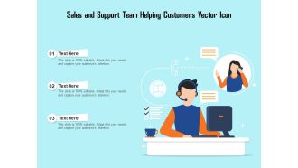 Sales And Support Team Helping Customers Vector Icon Ppt PowerPoint Presentation Model Picture PDF