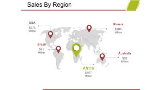 Sales By Region Ppt PowerPoint Presentation Summary Tips