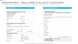 Sales CRM Cloud Solutions Deployment Implementation Setup Details Themes PDF
