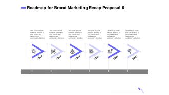 Sales Campaign Recap Roadmap For Brand Marketing Recap Proposal 6 Ppt PowerPoint Presentation File Infographics PDF