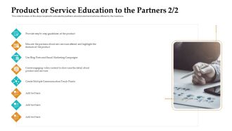 Sales Facilitation Partner Management Product Or Service Education To The Partners Step Graphics PDF