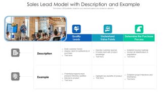 Sales Lead Model With Description And Example Ppt Outline Guidelines PDF