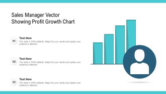 Sales Manager Vector Showing Profit Growth Chart Ppt Portfolio Inspiration PDF