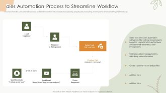 Sales Procedure Automation To Enhance Sales Sales Automation Process To Streamline Workflow Brochure PDF