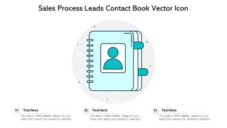 Sales Process Leads Contact Book Vector Icon Ppt PowerPoint Presentation Icon Ideas PDF
