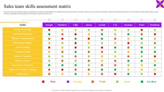 Sales Team Skills Assessment Matrix Ppt Slides Example File PDF