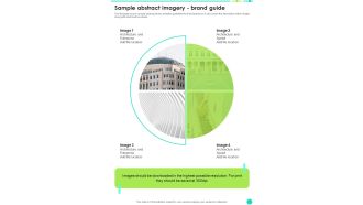 Sample Abstract Imagery Brand Guide One Pager Sample Example Document