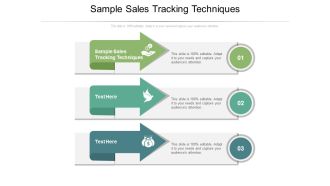 Sample Sales Tracking Techniques Ppt PowerPoint Presentation Show Slides Cpb Pdf
