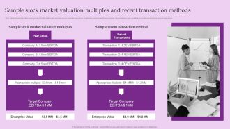 Sample Stock Market Valuation Multiples And Recent Transaction Methods Rules PDF