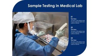 Sample Testing In Medical Lab Ppt PowerPoint Presentation Professional Skills PDF