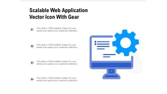 Scalable Web Application Vector Icon With Gear Ppt PowerPoint Presentation Inspiration Diagrams PDF