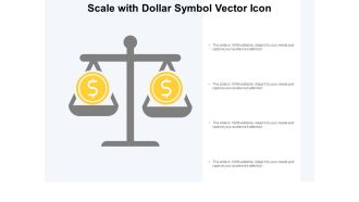 Scale With Dollar Symbol Vector Icon Ppt PowerPoint Presentation Gallery Background