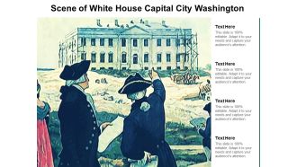 Scene Of White House Capital City Washington Ppt PowerPoint Presentation Slides Images