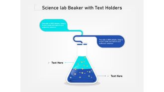 Science Lab Beaker With Text Holders Ppt PowerPoint Presentation Infographics Images PDF