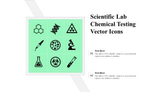 Scientific Lab Chemical Testing Vector Icons Ppt PowerPoint Presentation File Example Topics PDF