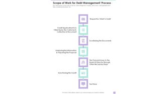 Scope Of Work For Debt Management Process One Pager Sample Example Document
