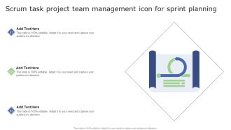 Scrum Task Project Team Management Icon For Sprint Planning Themes PDF