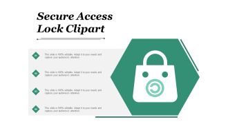 Secure Access Lock Clipart Ppt PowerPoint Presentation Summary File Formats