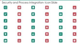 Security And Process Integration Icon Slide Background PDF