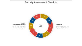 Security Assessment Checklist Ppt PowerPoint Presentation Model Rules Cpb Pdf