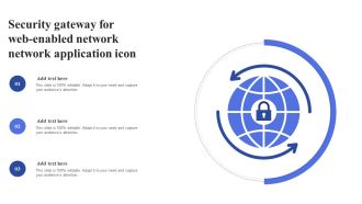 Security Gateway For Web Enabled Network Network Application Icon Demonstration PDF