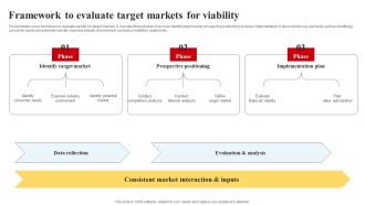 Selecting And Developing An Effective Target Market Strategy Framework To Evaluate Target Markets For Viability Portrait PDF