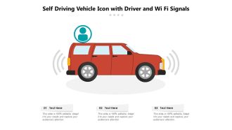 Self Driving Vehicle Icon With Driver And Wi Fi Signals Ppt PowerPoint Presentation File Slide PDF