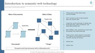 Semantic Data Searching Technique Introduction To Semantic Web Technology Introduction PDF