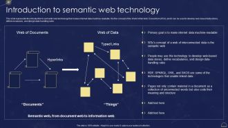 Semantic Web Technologies Introduction To Semantic Web Technology Portrait PDF
