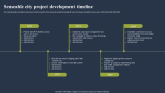 Senseable City Project Development Timeline Mockup PDF