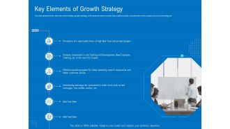 Series B Funding For Startup Capitalization Key Elements Of Growth Strategy Clipart PDF