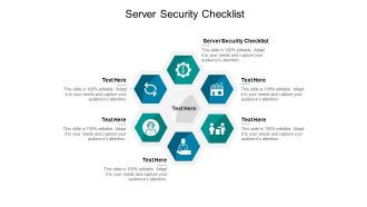 Server Security Checklist Ppt PowerPoint Presentation Layouts Background Designs Cpb Pdf