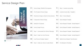 Service Design Plan Table Of Contents Service Ppt PowerPoint Presentation File Elements PDF