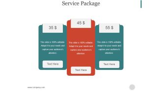 Service Package Slide Ppt PowerPoint Presentation Slide