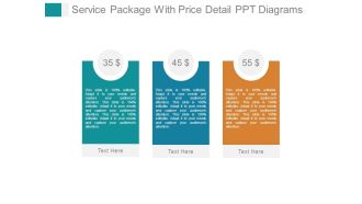 Service Package With Price Detail Ppt Diagrams