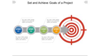 Set And Achieve Goals Of A Project Ppt PowerPoint Presentation Gallery Examples