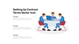 Setting Up Contract Terms Vector Icon Ppt PowerPoint Presentation File Microsoft PDF