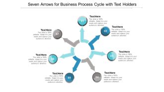 Seven Arrows For Business Process Cycle With Text Holders Ppt Powerpoint Presentation File Templates
