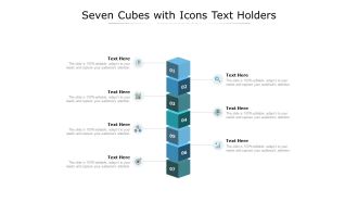 Seven Cubes With Icons Text Holders Ppt PowerPoint Presentation Infographic Template Information