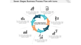 Seven Stages Business Process Flow With Icons Ppt Powerpoint Presentation File Graphics Tutorials