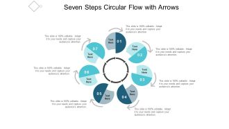 Seven Steps Circular Flow With Arrows Ppt Powerpoint Presentation Inspiration Graphics