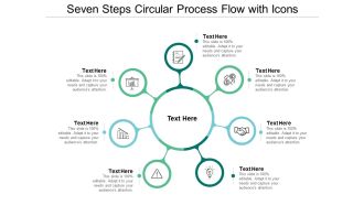 Seven Steps Circular Process Flow With Icons Ppt PowerPoint Presentation Ideas Background Image