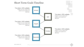 Short Term Goals Timeline Ppt PowerPoint Presentation Slide Download